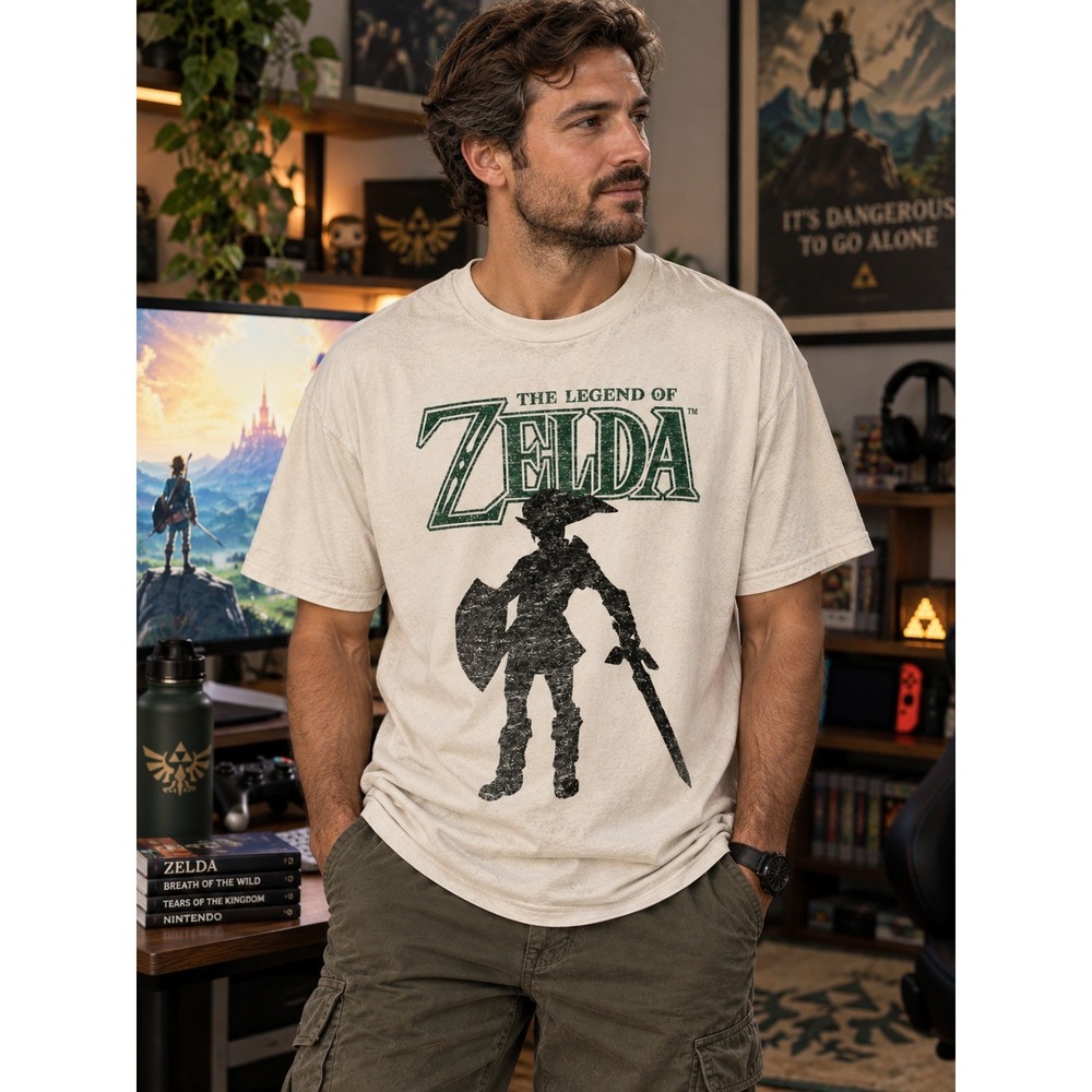 The Legend of Zelda Nintendo 2019 Distressed Graphic T-Shirt XL Link